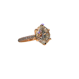 18K Rose Gold 8.01ctw Diamond Solitaire Ring