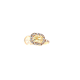 18K Rose Gold 0.16ctw Diamond Hoops Earrings