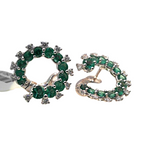 18K White Gold 0.28ctw Hoops Earrings