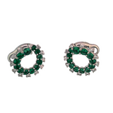 18K White Gold 0.28ctw Hoops Earrings