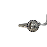 18K White Gold 0.36ctw Diamond Solitaire Ring