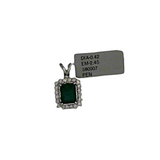 18K White Gold 0.42ctw Diamond Pendant