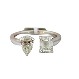 18K White Gold 0.51ctw Diamond Solitaire Ring