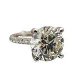 18K White Gold 0.71ctw Diamond Solitaire Ring