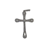 18K White Gold 0.78ctw Diamond Cross Pendant