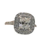 18K White Gold 0.86ctw Diamond Solitaire Ring