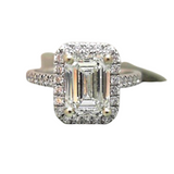 18K White Gold 0.98ctw Diamond Solitaire Ring