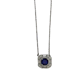 18K White Gold 1.25ctw Diamond Pendant