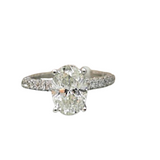 18K White Gold 1.52ctw Diamond Solitaire Ring