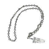 18K White Gold 10.00ctw Diamond Charm Necklace