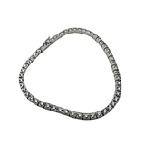 18K White Gold 10.00ctw Diamond Tennis Bracelet