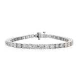 18K White Gold 11.80ctw Diamond Cuff Bracelet