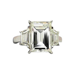18K White Gold 3.32ctw Diamond Solitaire Ring