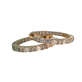 18K Yellow Gold 10.00ctw Hoops Earrings