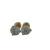 18K Yellow Gold 2.00ctw Diamond Martini / 3-Prong Setting Studs