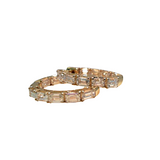 18K Yellow Gold 2.07ctw Hoops Earrings