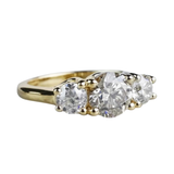 18K Yellow Gold 4.06ctw Diamond Solitaire Ring