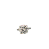 18K White Gold 5.75ctw Diamond Solitaire Ring