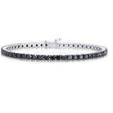 14K White Gold 4.25ctw Diamond Flex Bangle