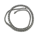 18K White Gold 8.27ctw Diamond Tennis Necklace