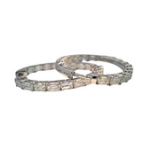 18K White Gold 5.00ctw Diamond Hoops