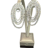 18K White Gold 16.25ctw Diamond Earring Jacket Earrings