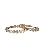 18K Yellow Gold 3.00ctw Diamond Hoops
