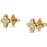 18K Yellow Gold 0.10ctw Diamond Studs Earring