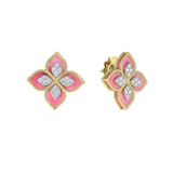 18K Two-Tone 0.35ctw Diamond Studs Earrings