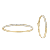 18K Yellow Gold 1.36ctw Diamond Bangle