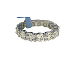 18K White Gold 4.95ctw Diamond Eternity Ring