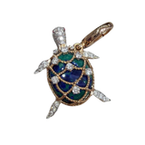 18K Two-Tone 1.59ctw Diamond Pendant