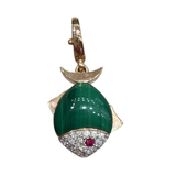 18K Yellow Gold 0.75ctw Diamond Pendant