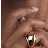 18K Rose Gold 0.01ctw Diamond Right Hand Ring