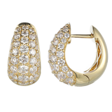 18K Yellow Gold 2.25ctw Hoops Earrings