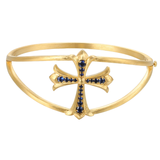 18K Yellow Gold 1.20ctw Diamond Bangle