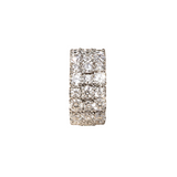 18K White Gold 9.63ctw Diamond Right Hand Ring