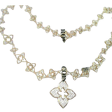 18K Rose Gold 4.55ctw Diamond Charm Necklace