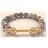 18K Yellow Gold 1.08ctw Diamond Bead Bracelet