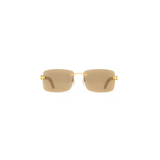 Cartier  CT0012RS 001 57 - Gold Signature C de Cartier,Gold Rimless Frame