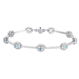 18K White Gold 1.40ctw Diamond Bangle