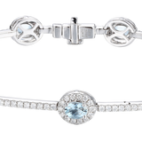 18K White Gold 1.40ctw Diamond Bangle