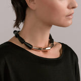 18K Rose Gold Ebony  Choker Necklace