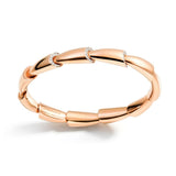18K Rose Gold 0.63ctw Diamond Bangle