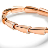 18K Rose Gold 0.63ctw Diamond Bangle