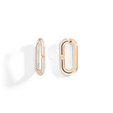 18K Rose Gold 0.85ctw Hoops Earrings