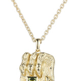 18K Yellow Gold 0.40ctw Gemstone Horoscope Pendant