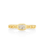 14K Yellow Gold 0.31ctw Diamond Solitaire Ring