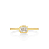 14K Yellow Gold 0.41ctw Diamond Solitaire Ring