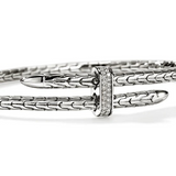 Sterling Silver  0.16ctw Diamond Flex Bracelet